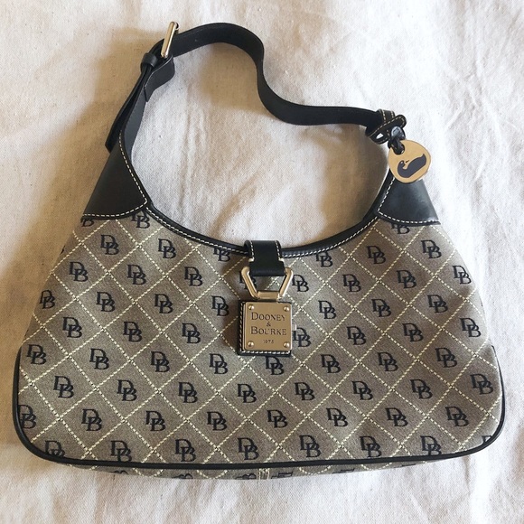 dooney & bourke ostrich embossed 75th anniversary hobo bag